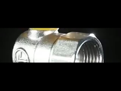 عقدة الألومنيوم الذكور × الإناث صمام كرة الغاز النحاس