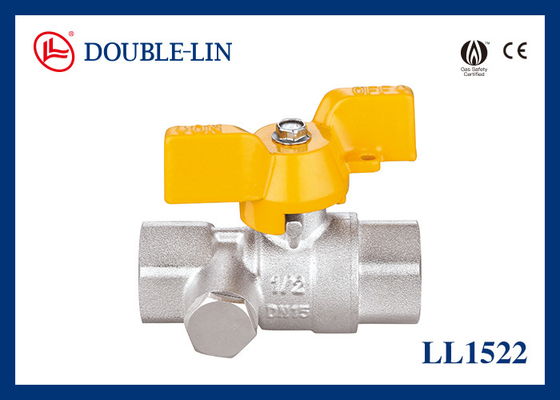 1/2 "أنثى X أنثى 5 بار DIN259 T مقبض صمام الغاز