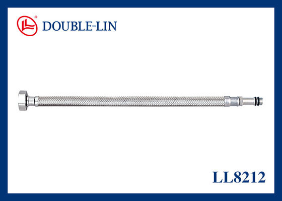 خرطوم مرن من الفولاذ المقاوم للصدأ مضفر مع صمام زاوية