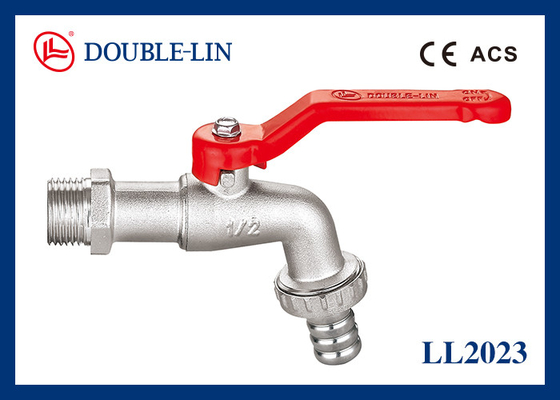 مقبض فولاذي 1/2 بوصة × 3/4 بوصة SS304 صمامات نحاسية مخرج