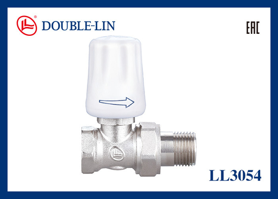 10 بار ضغط العمل 0°C إلى 120°C درجة حرارة العمل صمام المشعع المستقيم