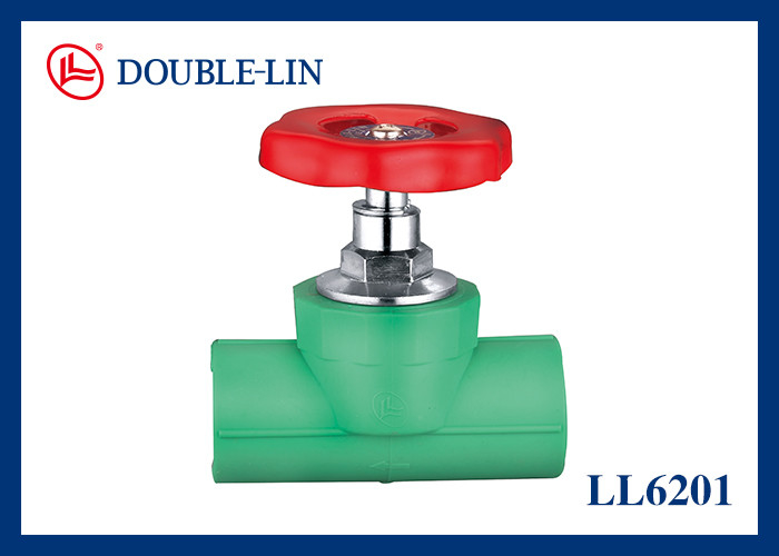 صمام إيقاف مدمج مع مقبض فولاذي إمرأة × إمرأة 20 بار ضغط العمل -10 °C إلى 100 °C درجة حرارة العمل