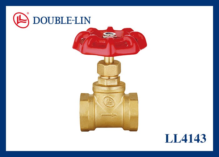 صمام إيقاف نحاسي بمقبض من الحديد الزهر 1/2"-2" أنثى × أنثى ضغط تشغيل 16 بار ختم PTFE