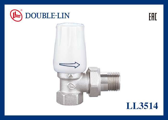 صمام مشعاع زاوية مقاس 1/2" 3/4" سن ISO228 درجة حرارة التشغيل من 32℉ إلى 248℉