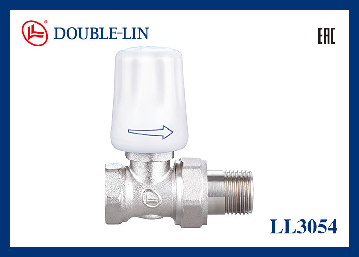 10 بار ضغط العمل 0°C إلى 120°C درجة حرارة العمل صمام المشعع المستقيم